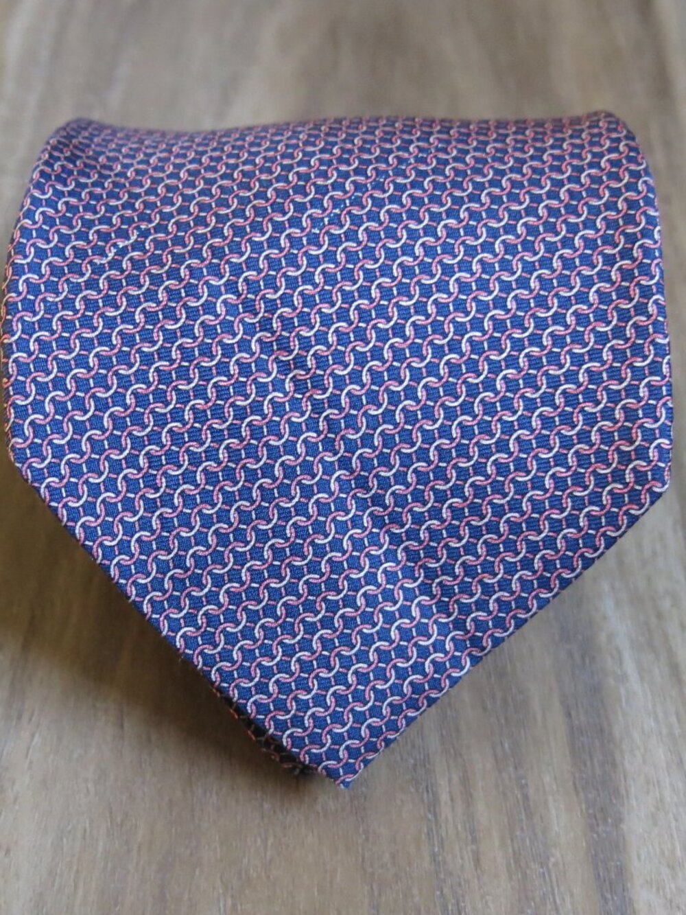 Brooks Brothers Makers Multi Color Chainlinks Pure Silk Men's Neck Tie